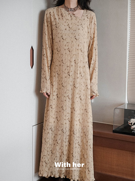 Original Yadan-Style Velvet Lace Dress