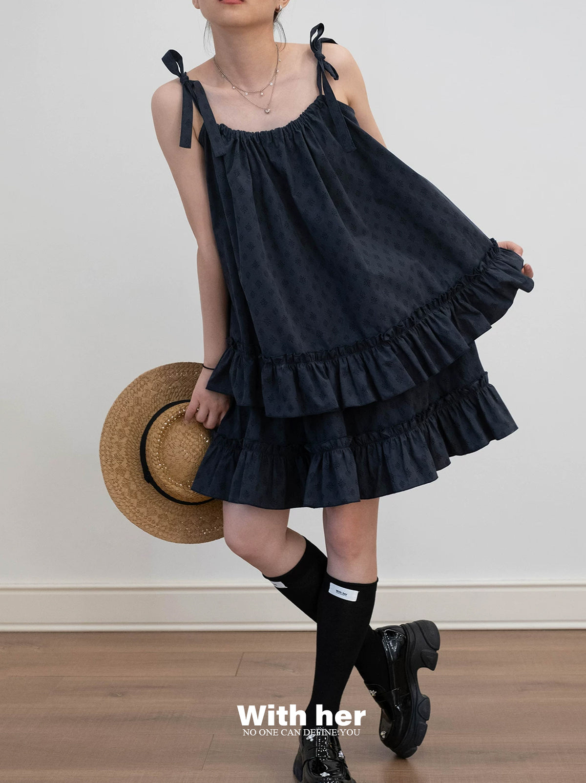 Tiered Ruffle Dress Set (Top+ Skirt)