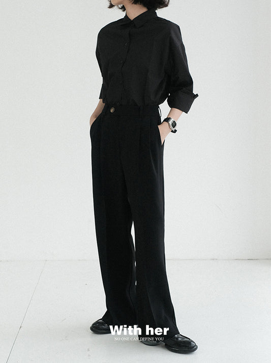 Original Classic Black Suit Trousers