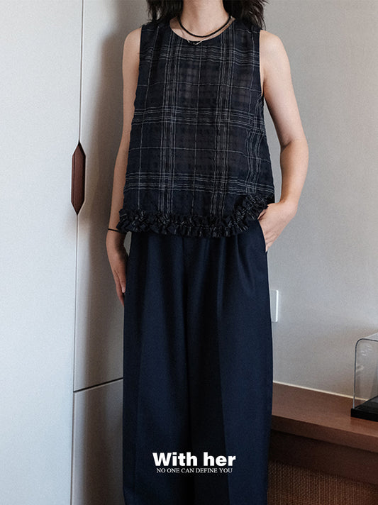 Original Plaid Sleeveless Top
