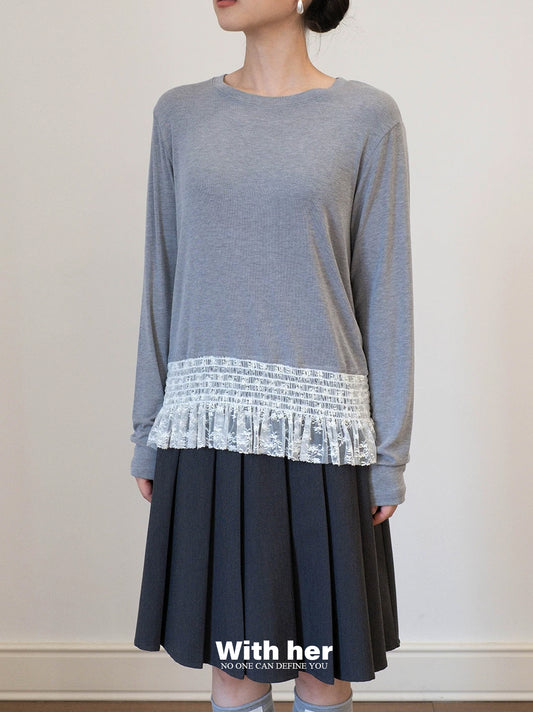 Ruffled Hem Tee