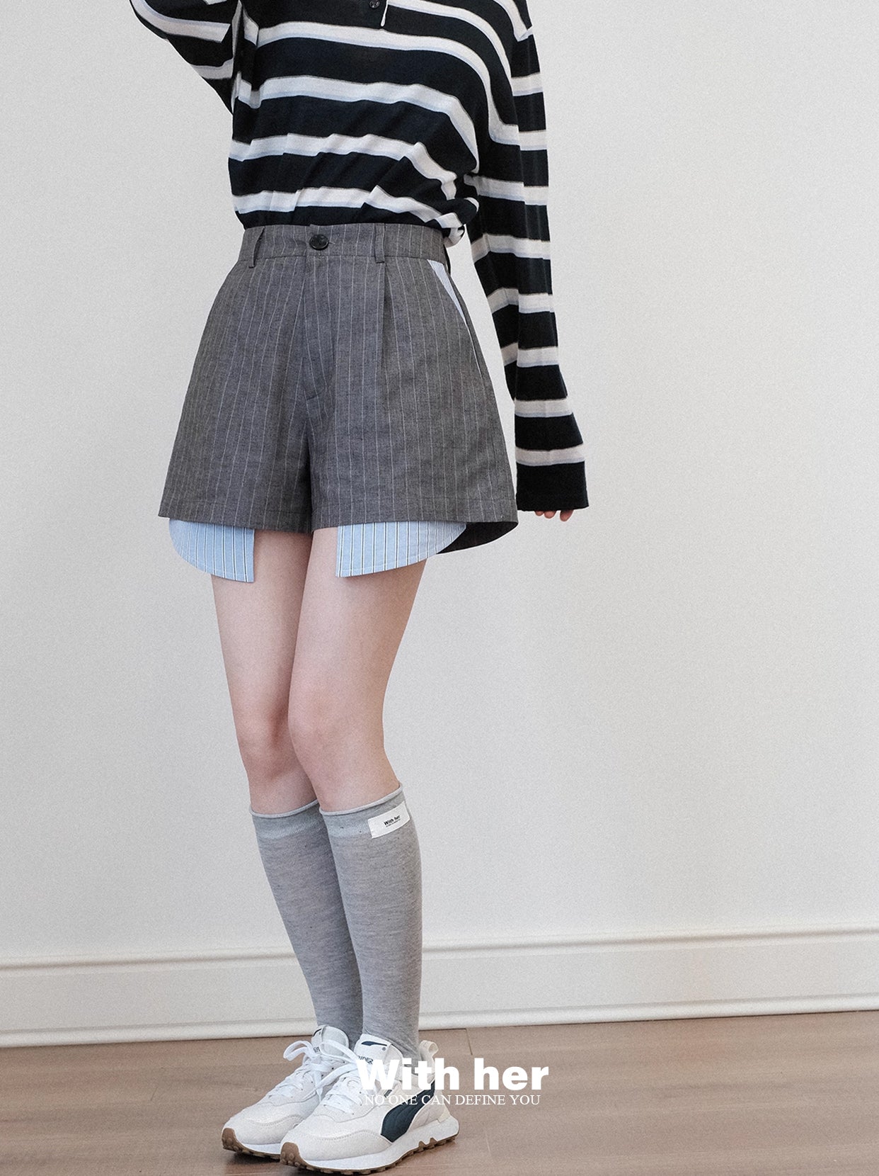 Crosscut Blazer Shorts
