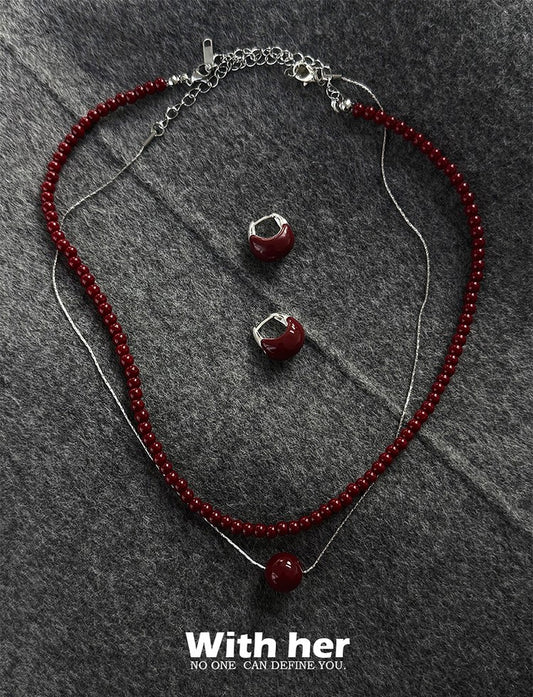 Red Berry Luxe Jewelry Set