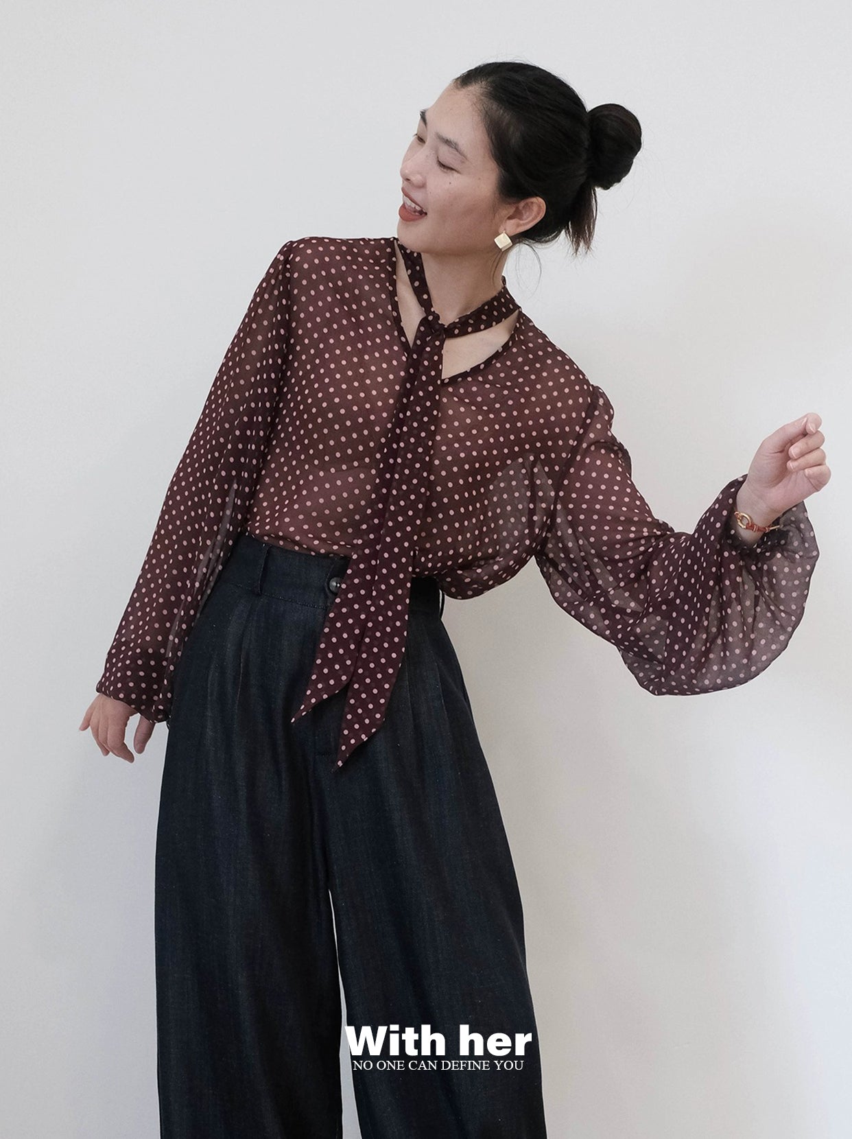 Voile Dots Blouse