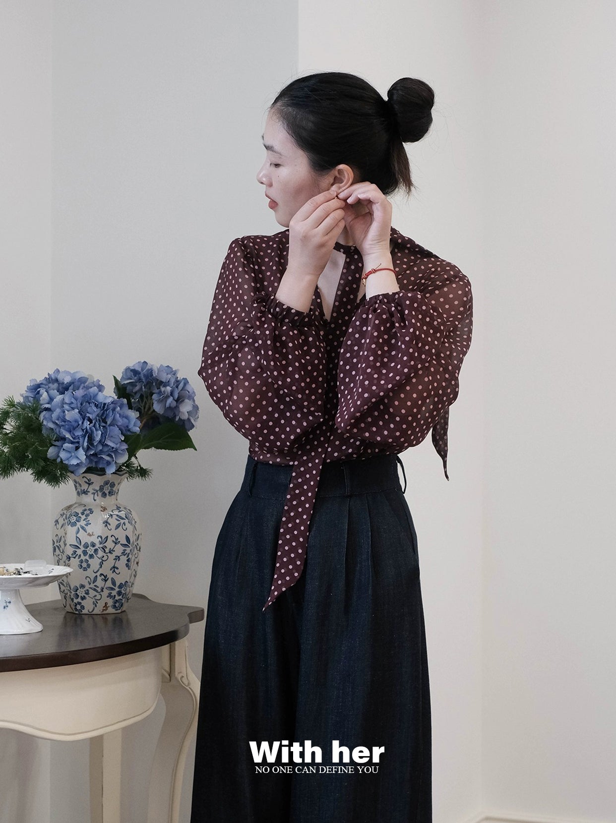 Voile Dots Blouse