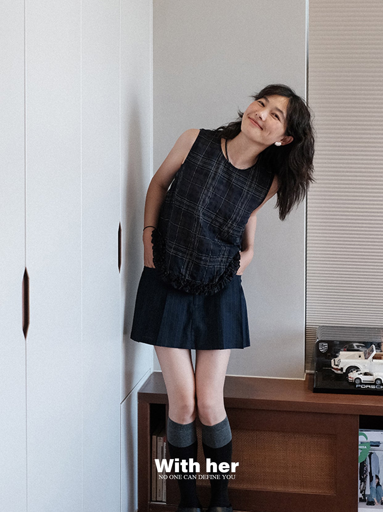 Original Plaid Sleeveless Top