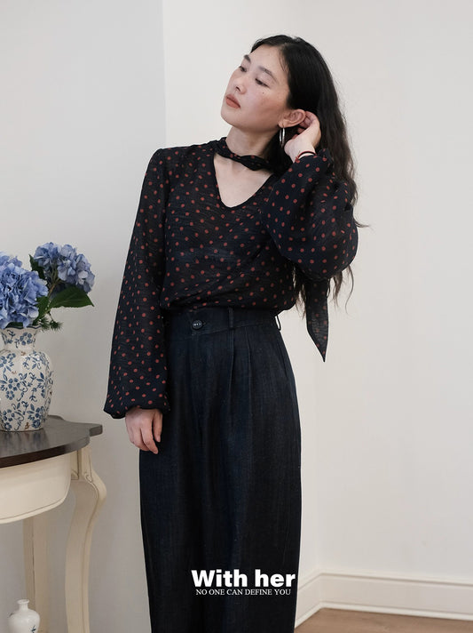 Voile Dots Blouse