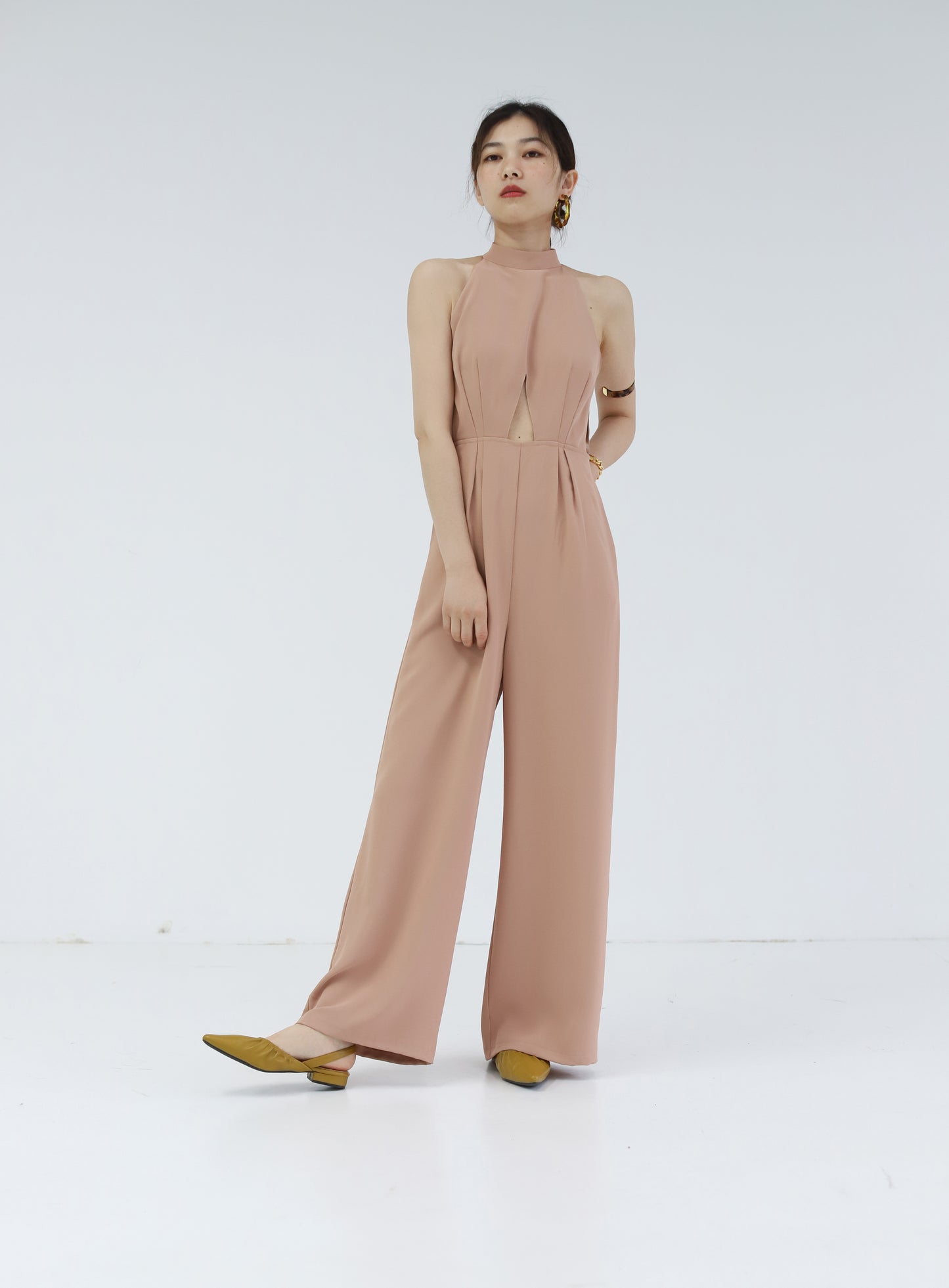 Original Halter neck Midriff Jumpsuit