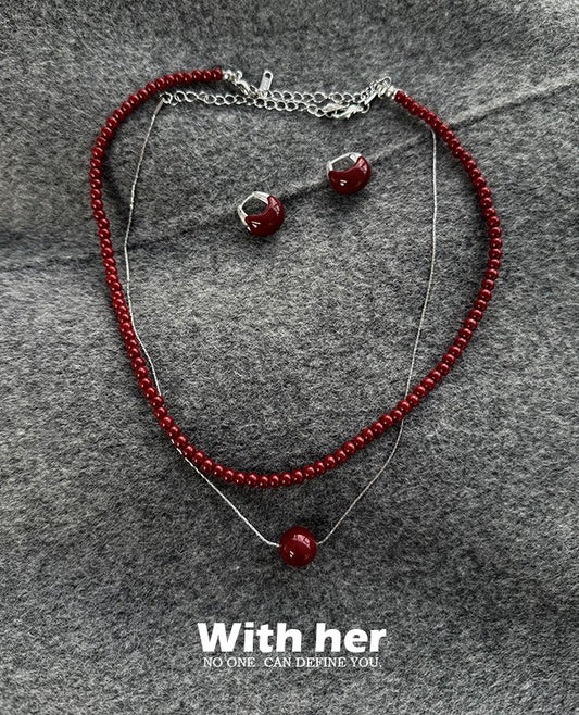 Red Berry Luxe Jewelry Set