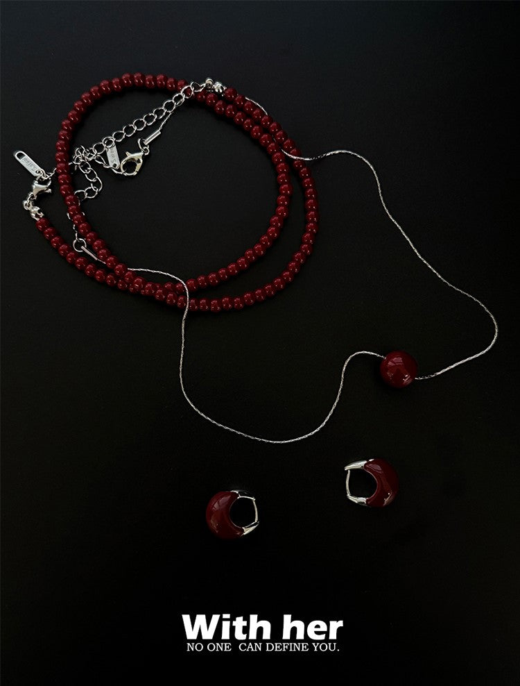 Red Berry Luxe Jewelry Set