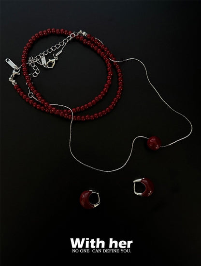 Red Berry Luxe Jewelry Set