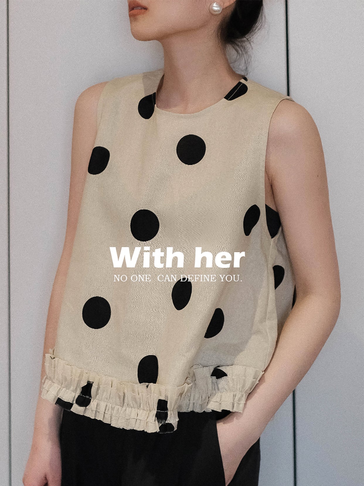 Original Polka Dot Sleeveless Top