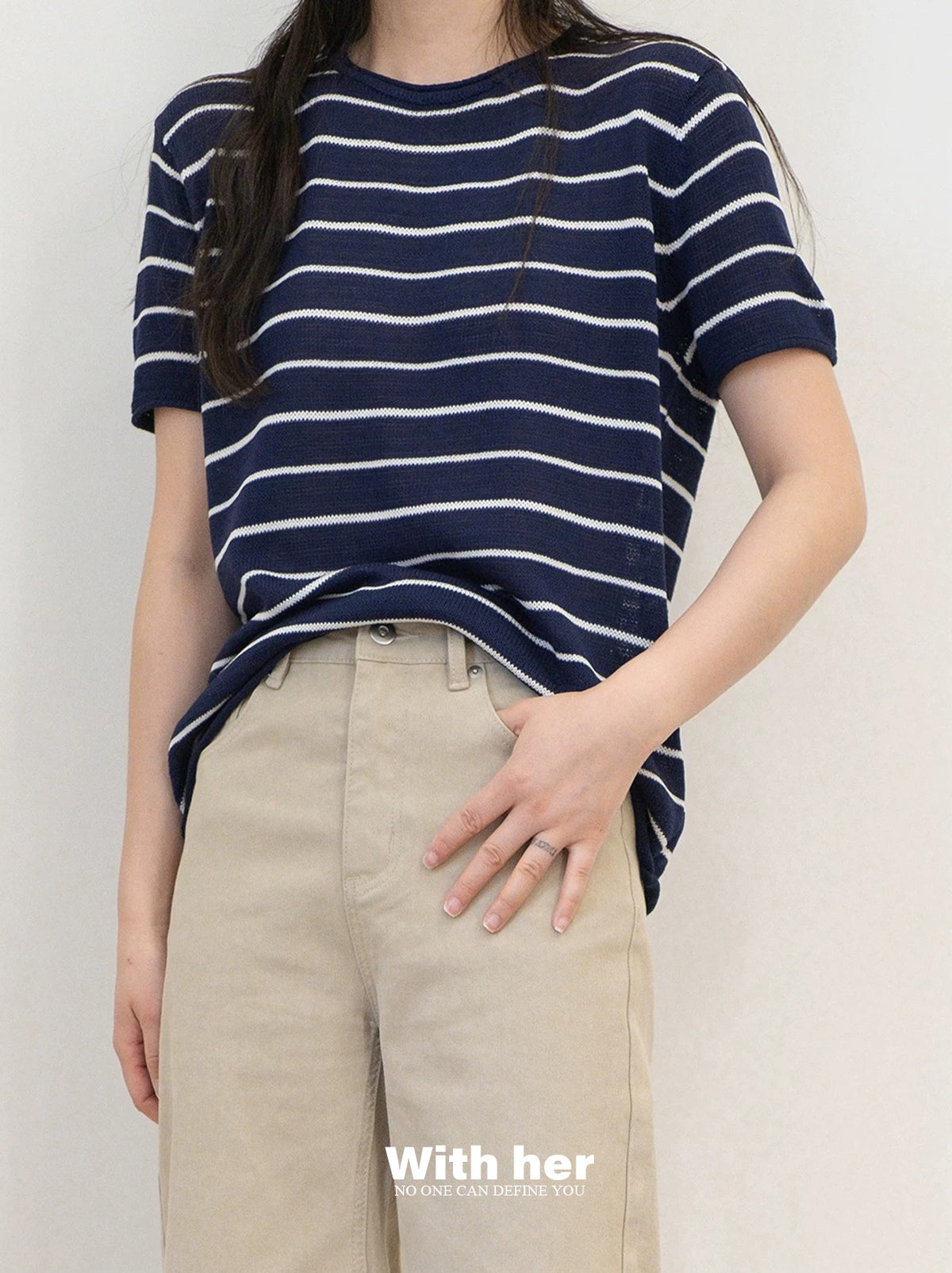 Striped Knit Tee