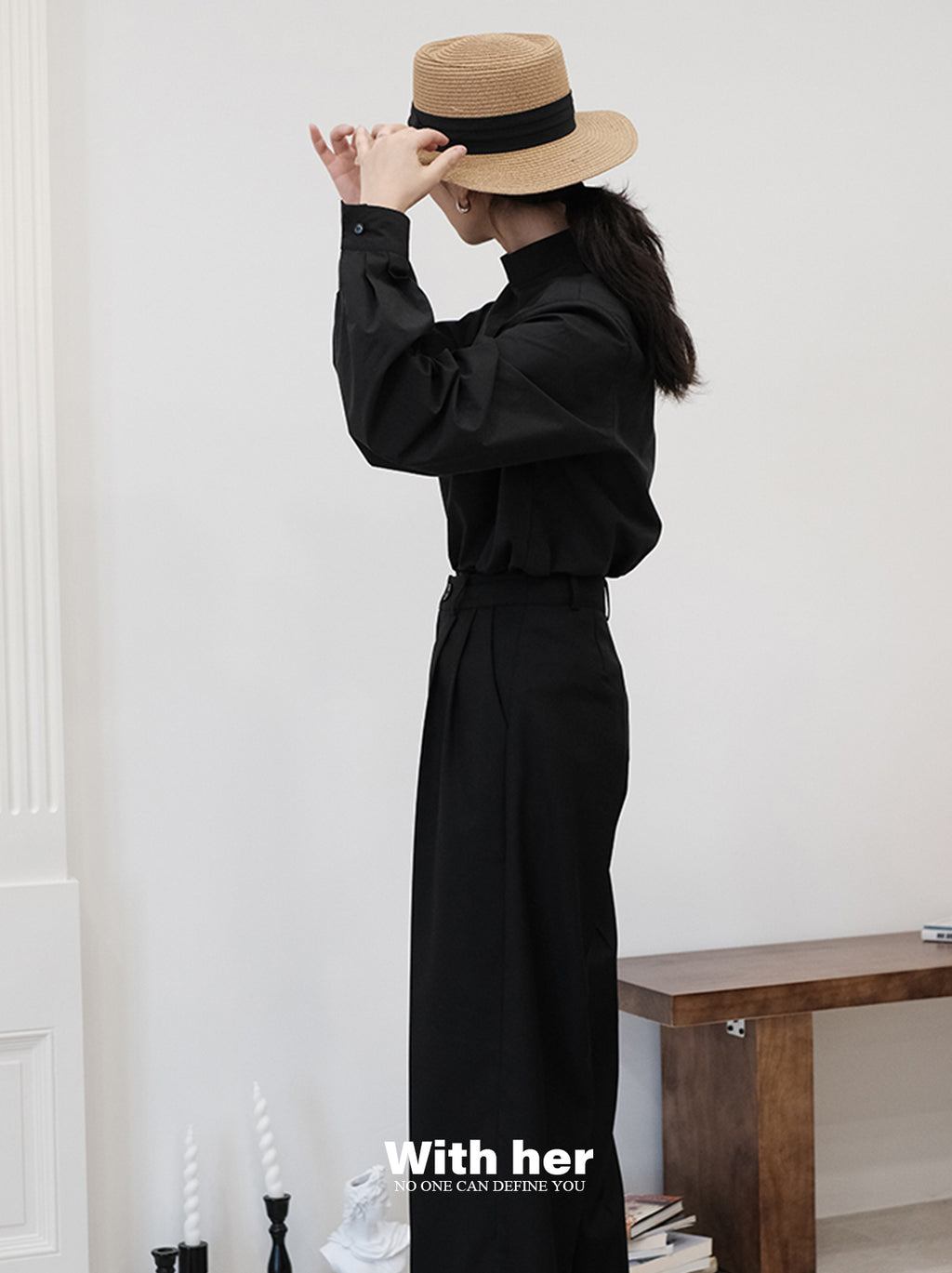 Half Turtleneck Blouse