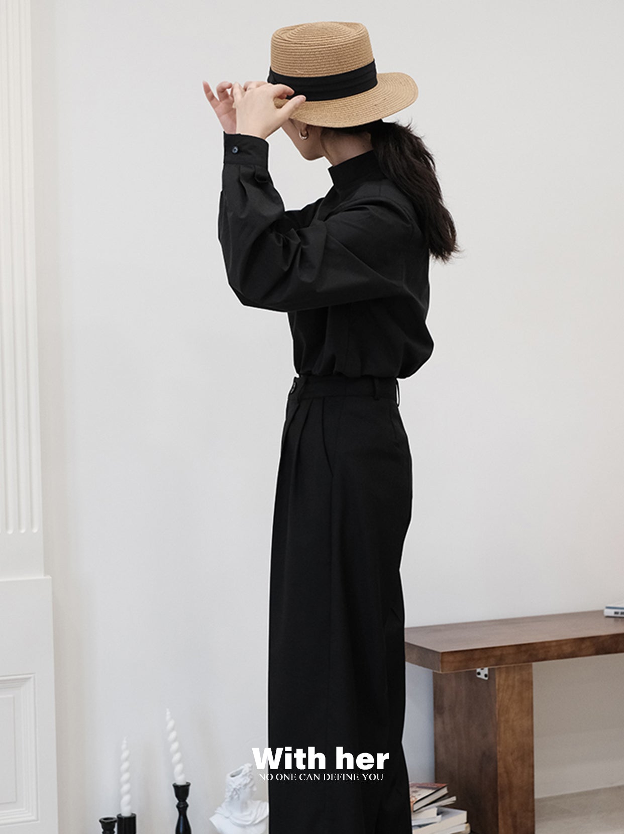 Half Turtleneck Blouse