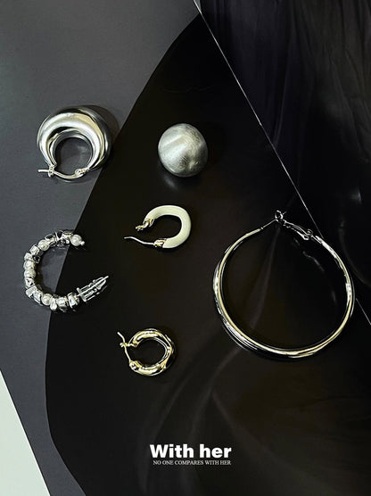 Lustre Semicurcle Earrings