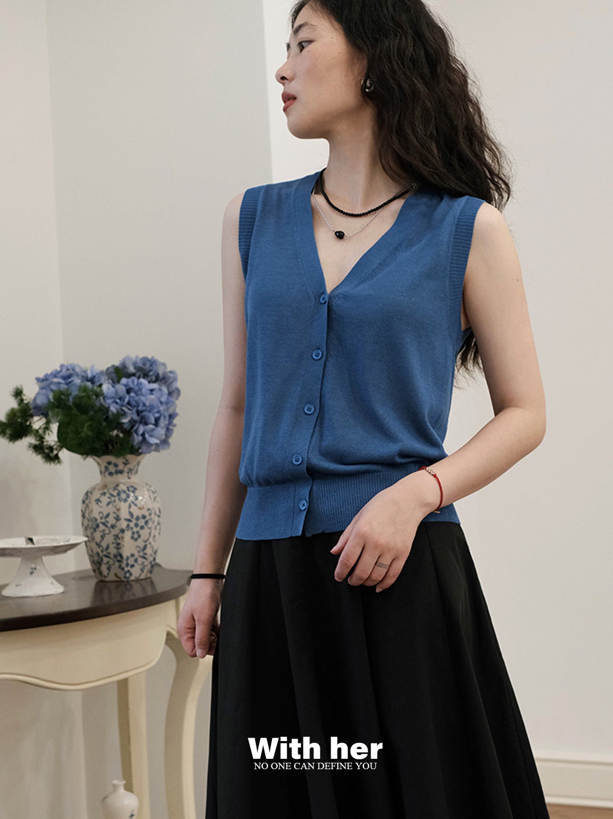 Sleeveless Knit Vest