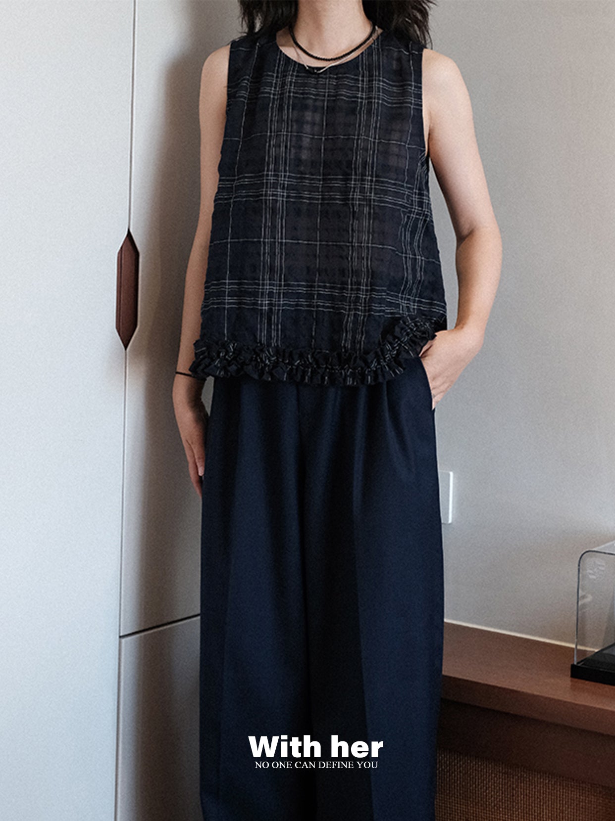 Original Plaid Sleeveless Top