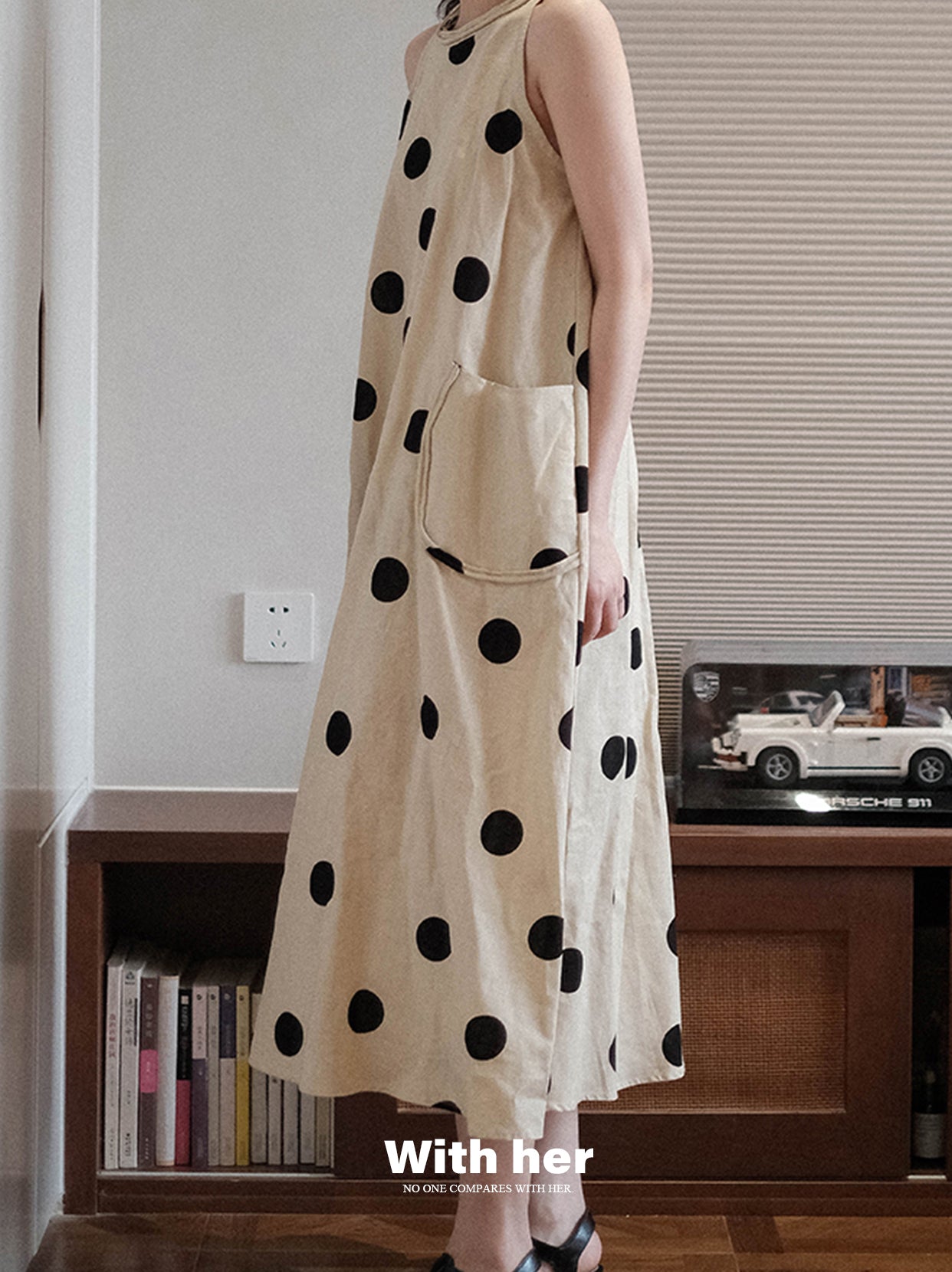 Original Halterneck Polka Dot Dress
