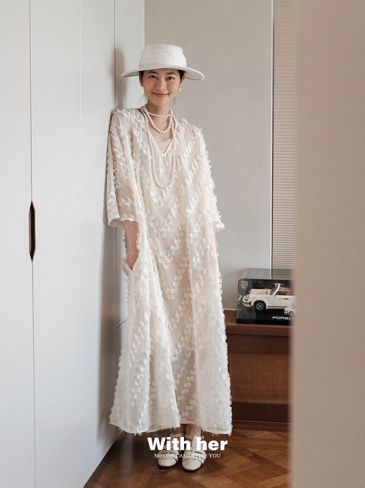 Original V-neck Tassel Dress