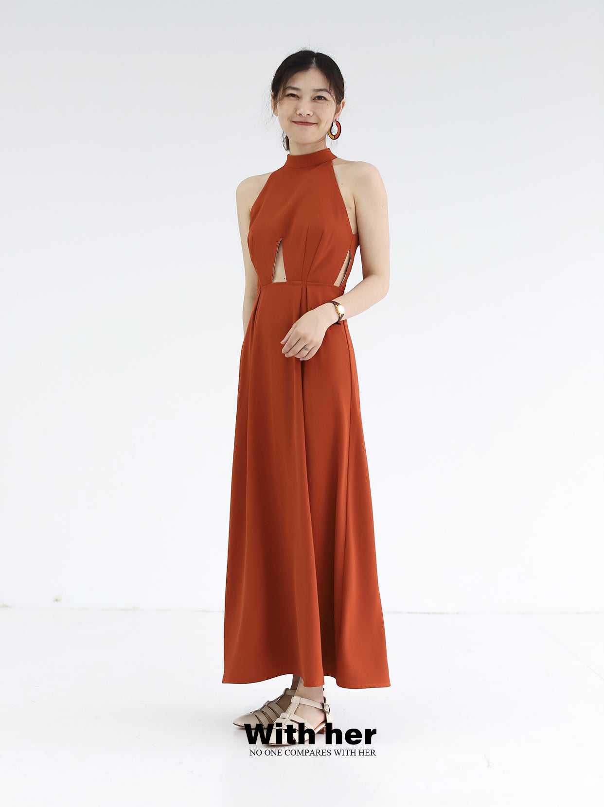 Original Halter neck Midriff Dress