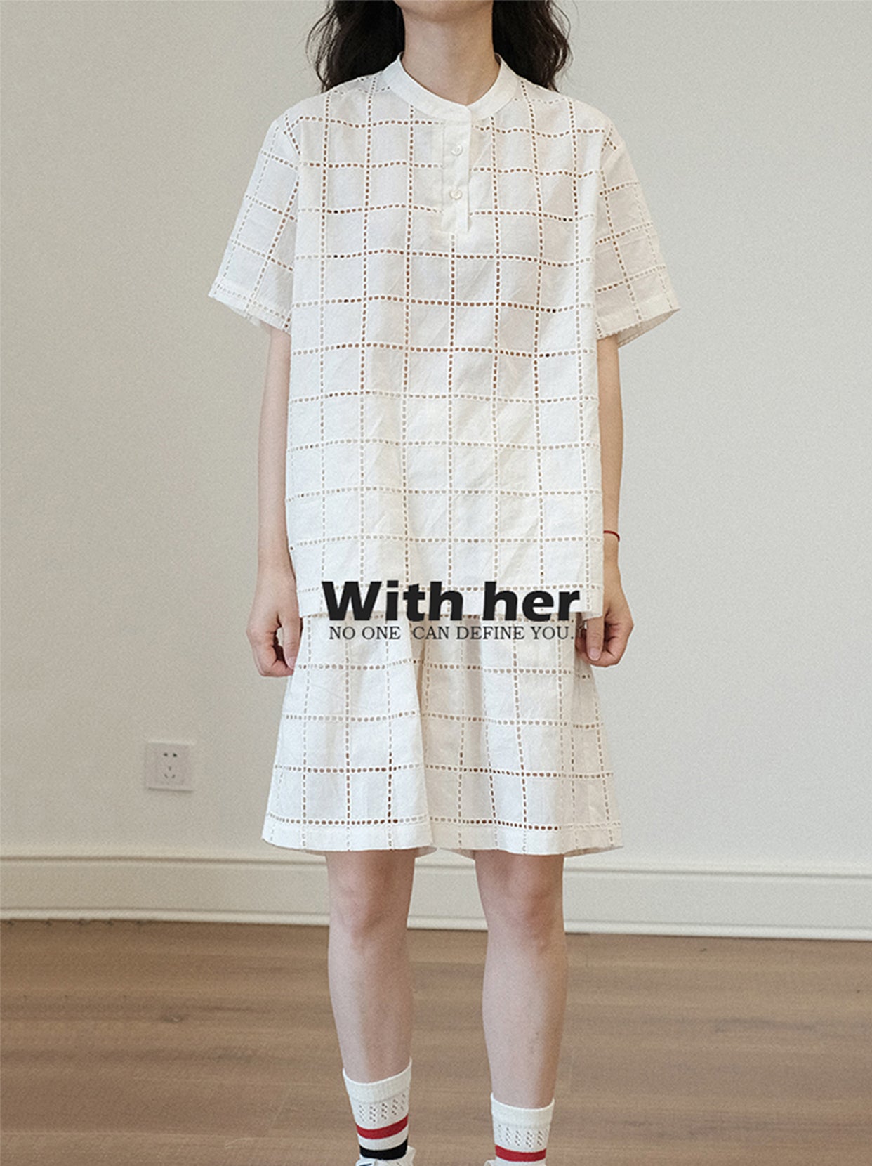 Unisex Mono Grid Tee