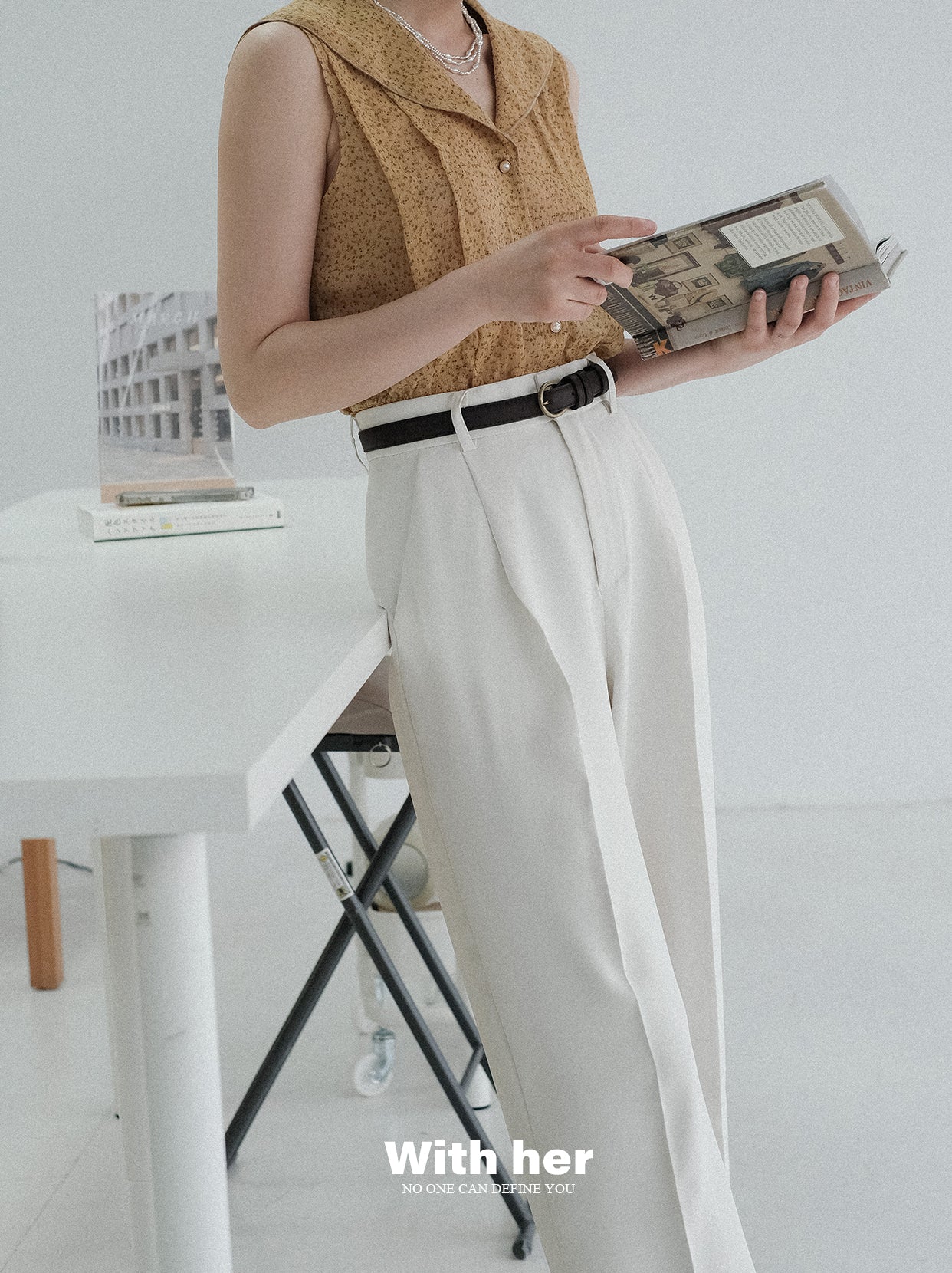 Original White Drape Trousers