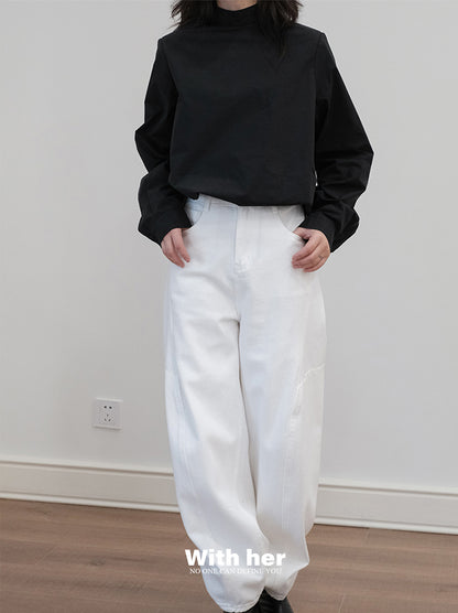White Pearl Harem Pants