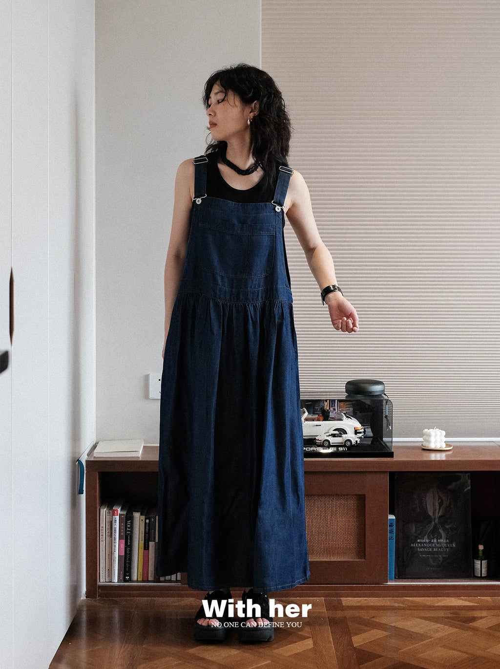 Original Tencel Denim Suspender Dress