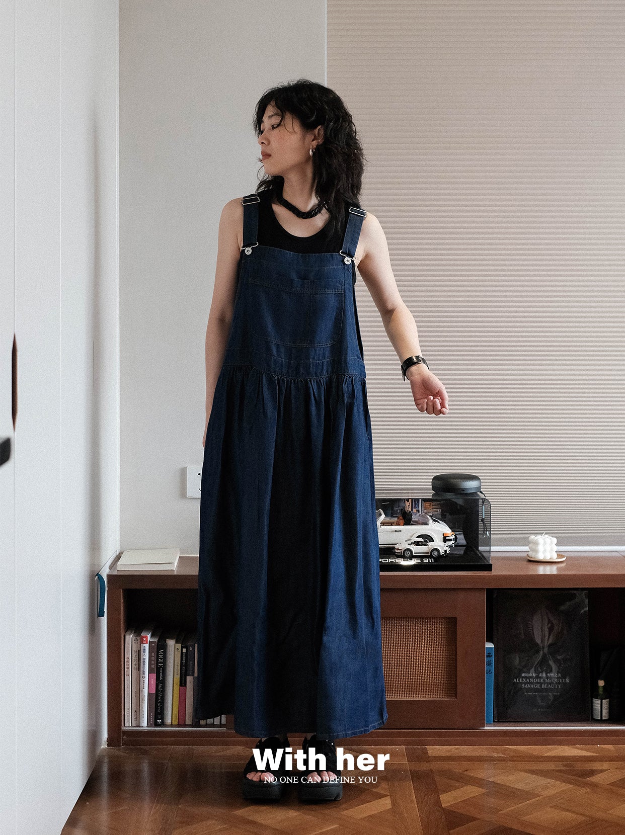 Original Tencel Denim Suspender Dress