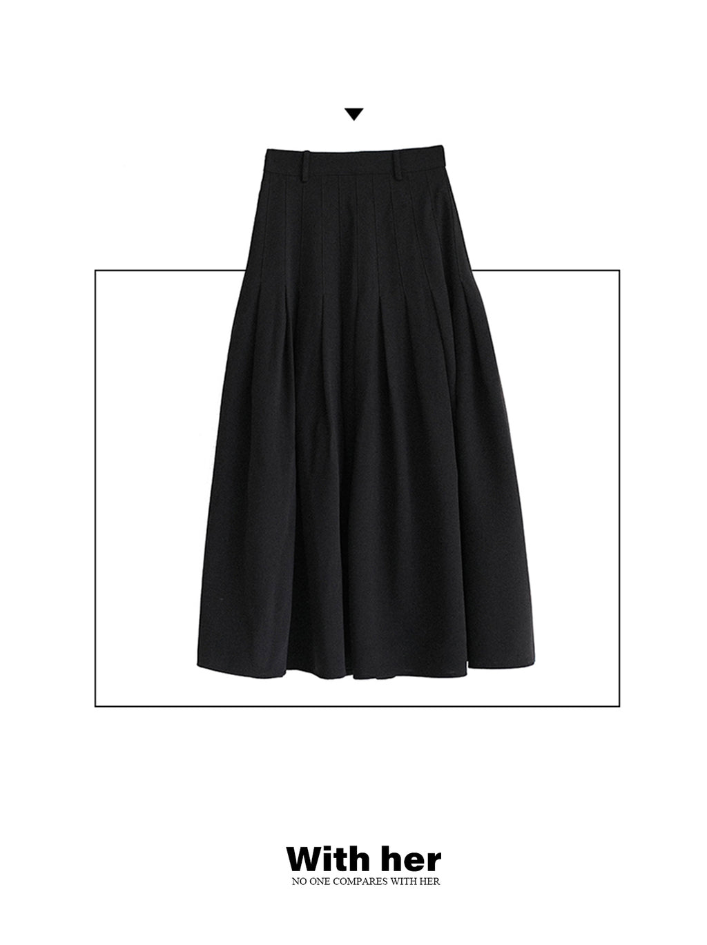 Pleated Long Skirt