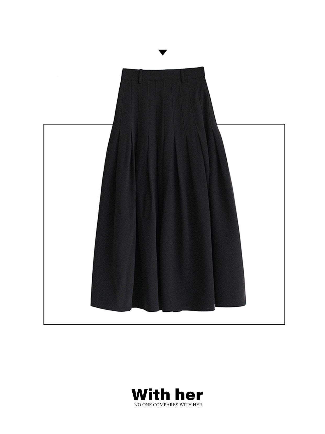 Pleated Long Skirt