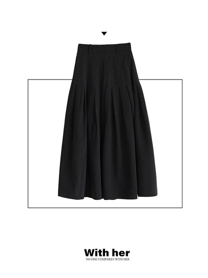 Pleated Long Skirt