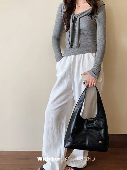 Mono Bow Tote