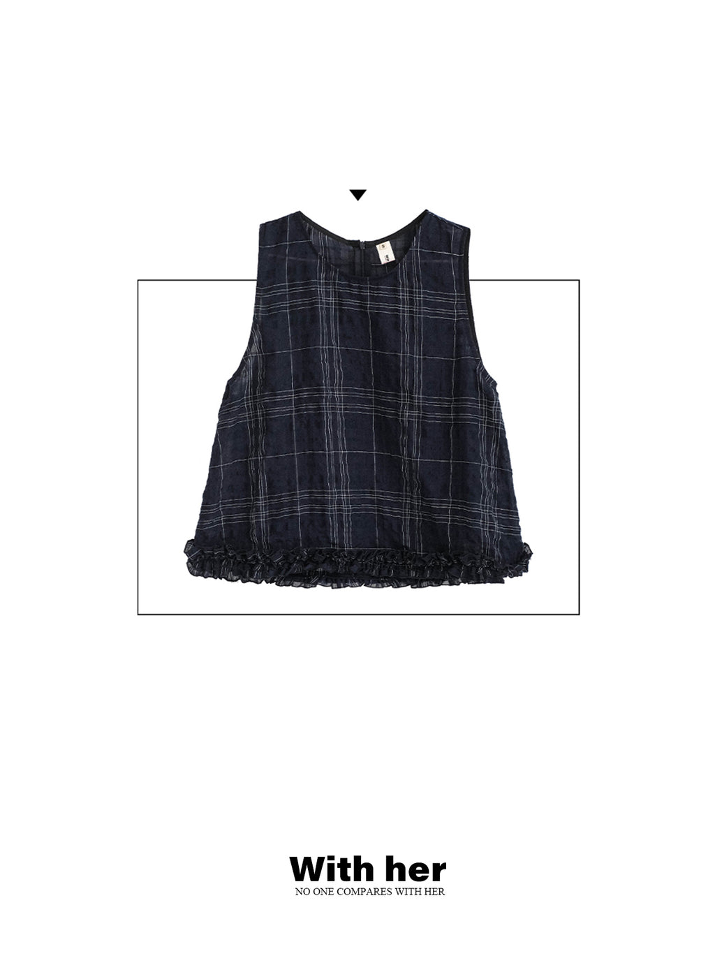 Original Plaid Sleeveless Top