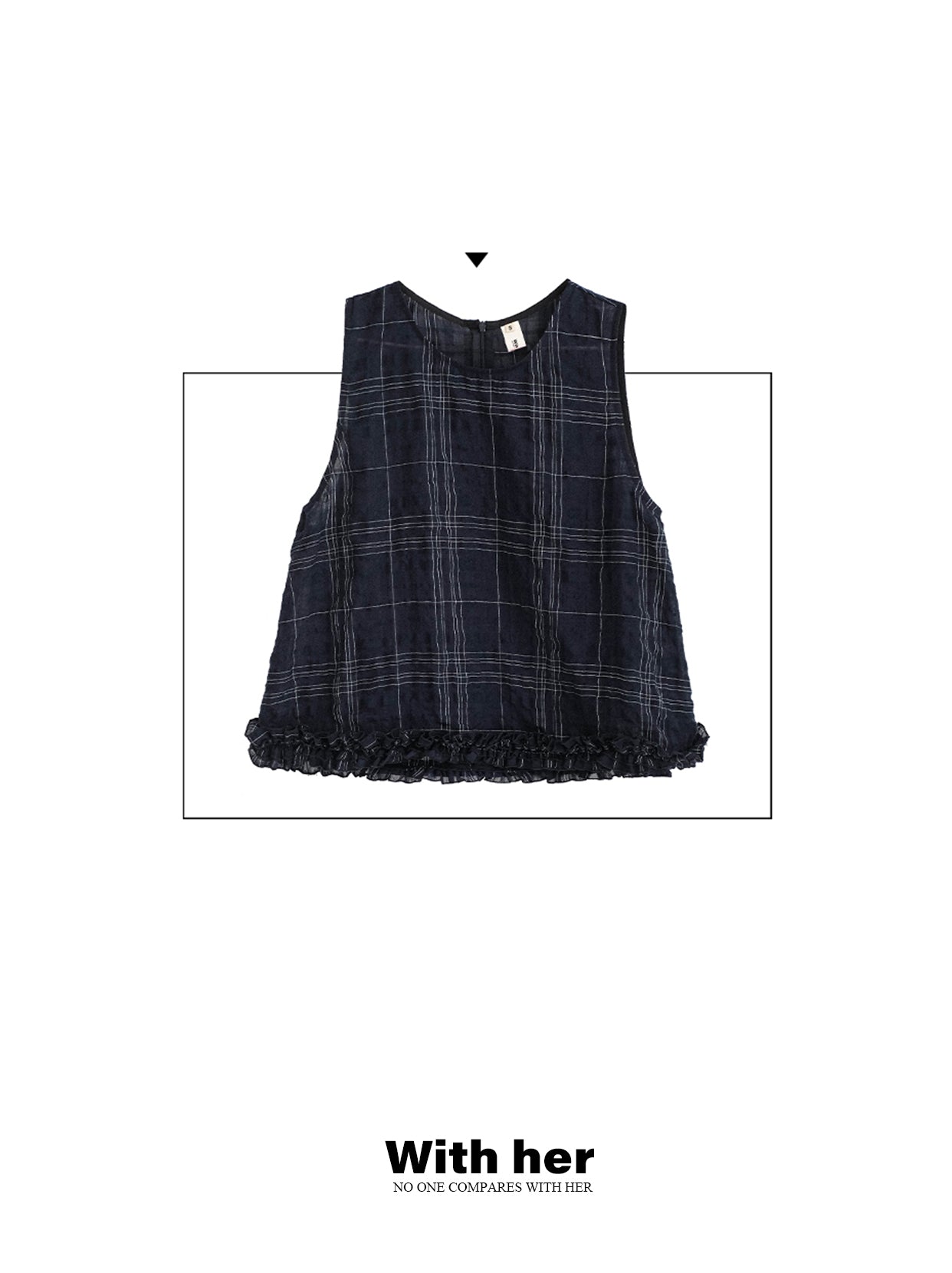 Original Plaid Sleeveless Top