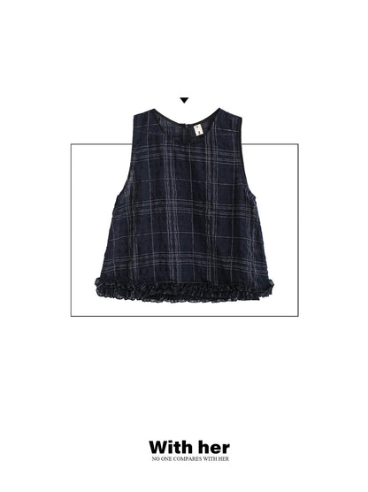 Original Plaid Sleeveless Top