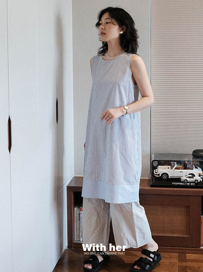 Blue Patch Dress