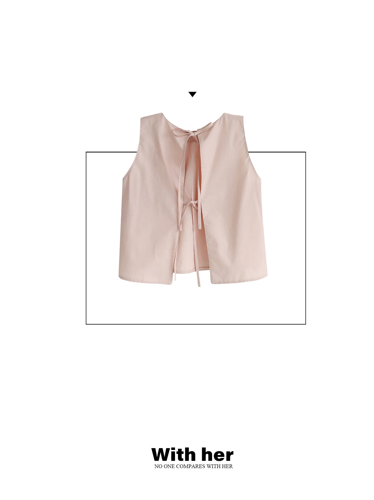 Original Backless Tie-Back Cropped Top