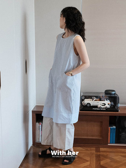 Blue Patch Dress