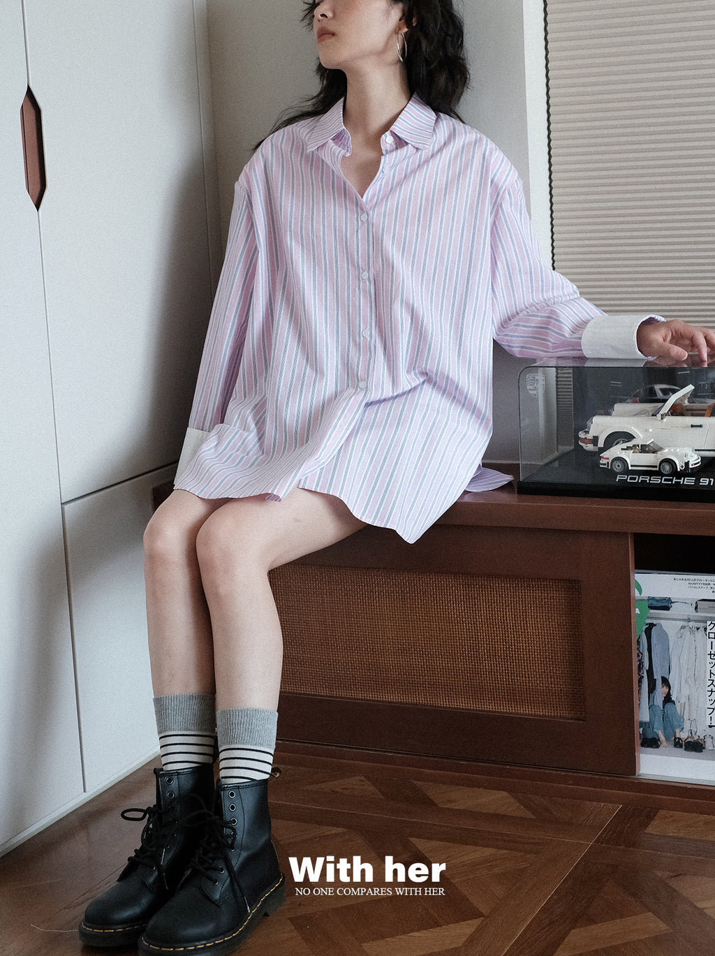 Original Oversized Striped Blouse