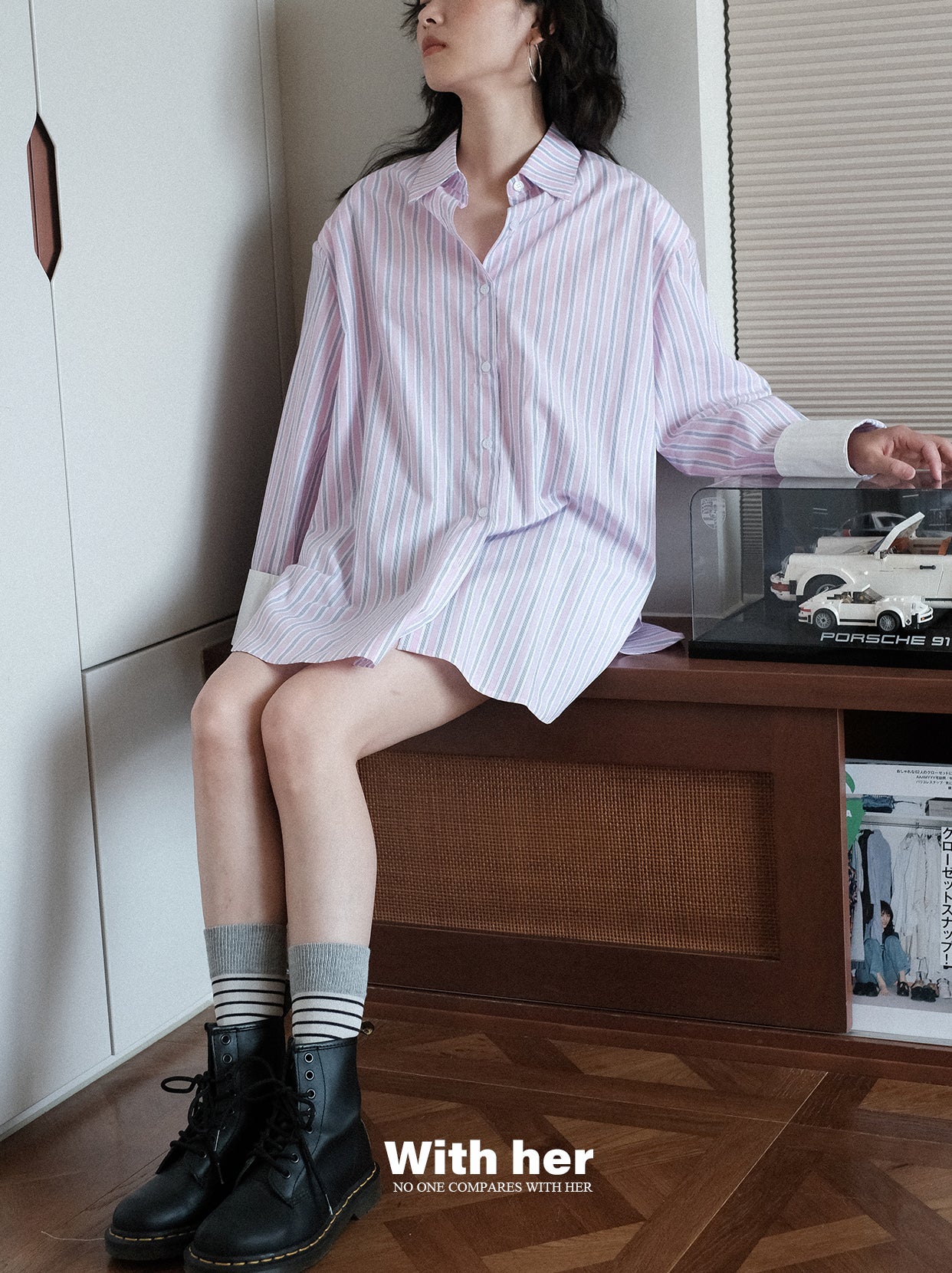 Original Oversized Striped Blouse
