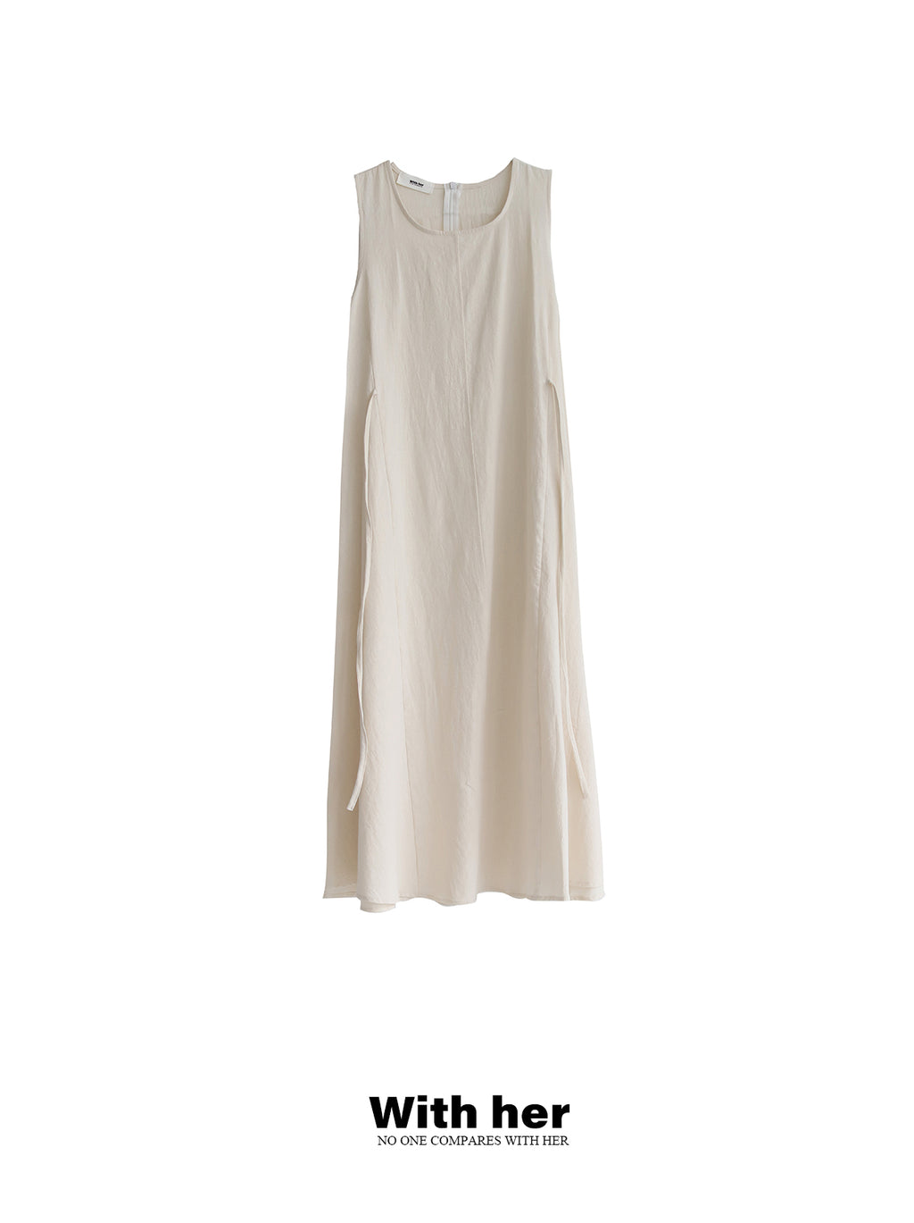 Original Cotton Linen Sleeveless Dress