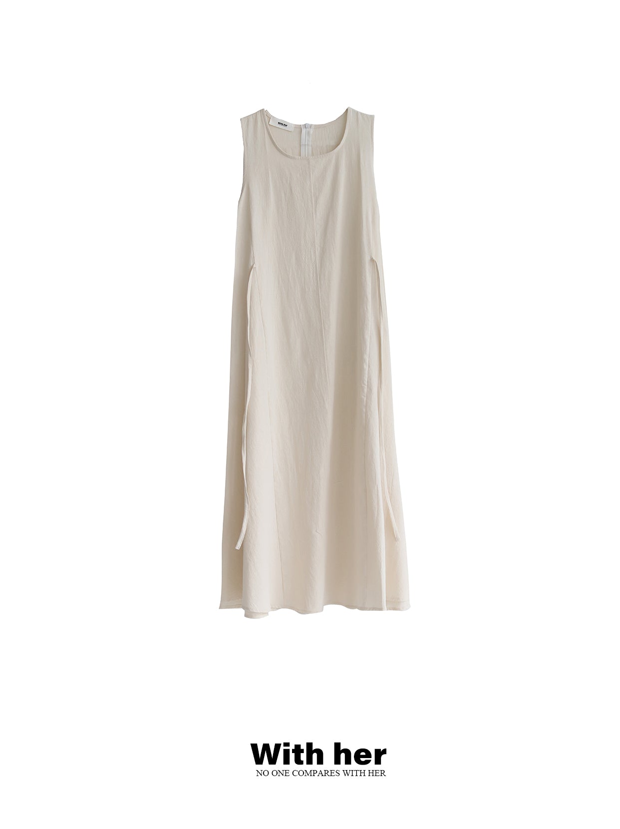 Original Cotton Linen Sleeveless Dress