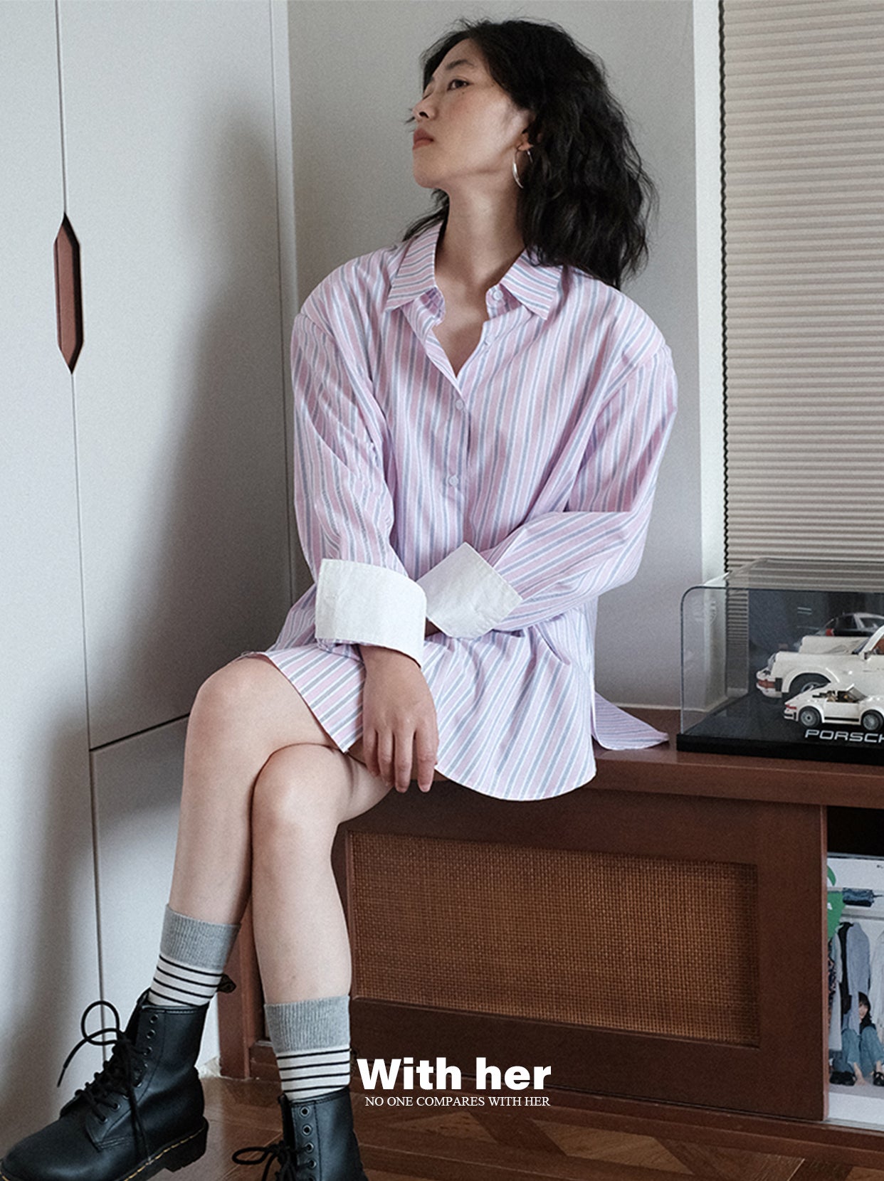 Original Oversized Striped Blouse