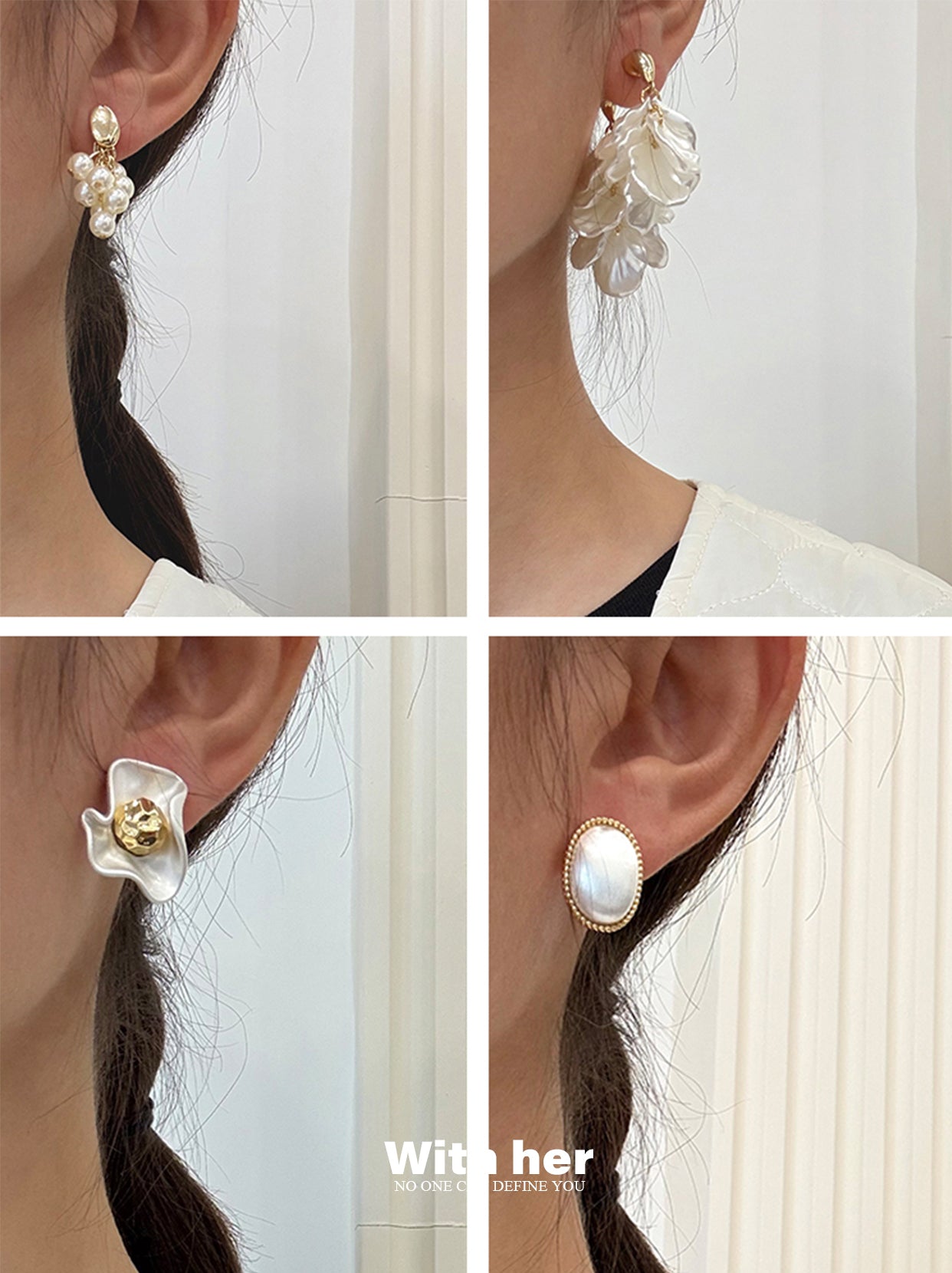 Noir Luxe Oval Earrings