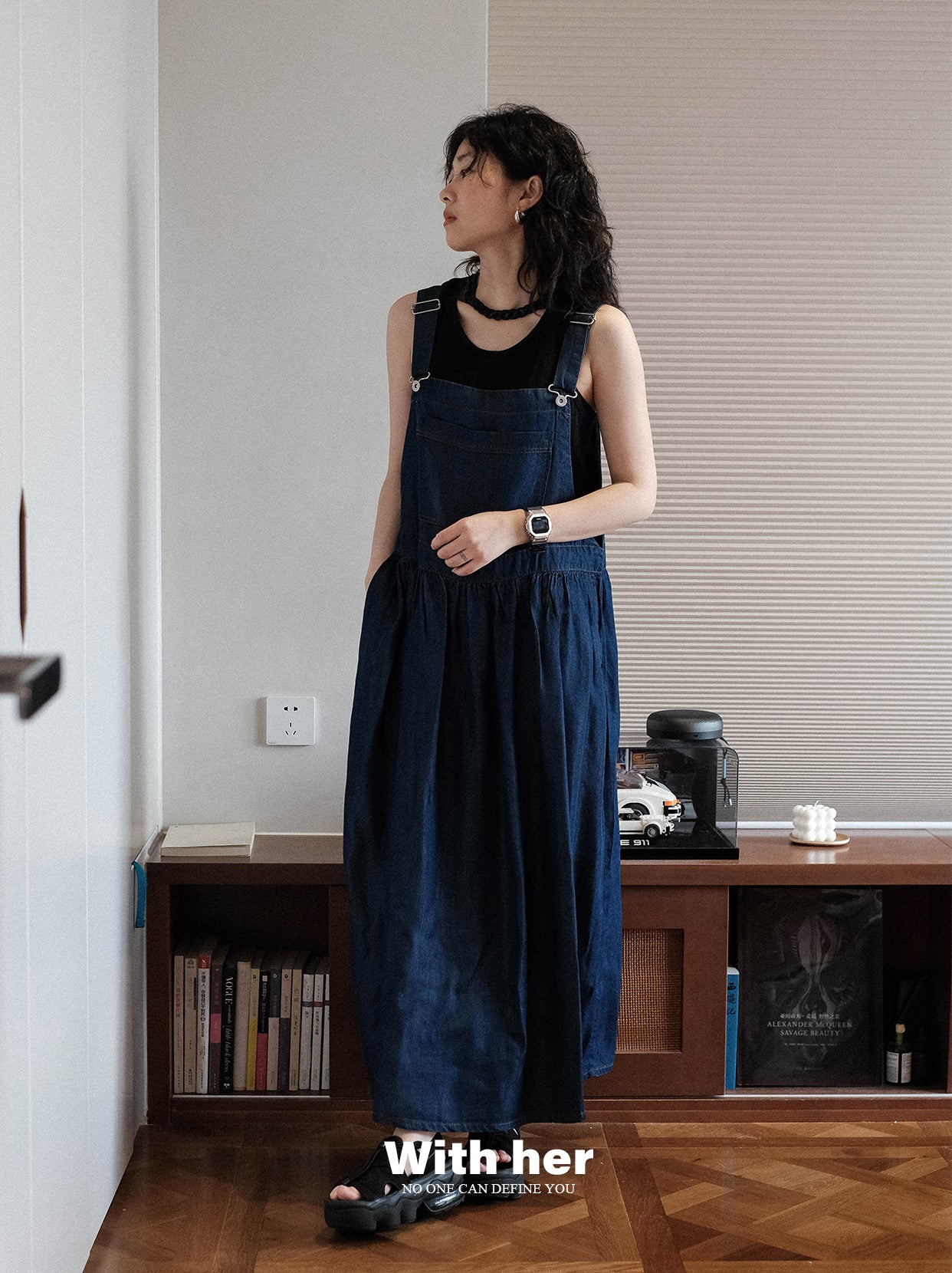 Original Tencel Denim Suspender Dress