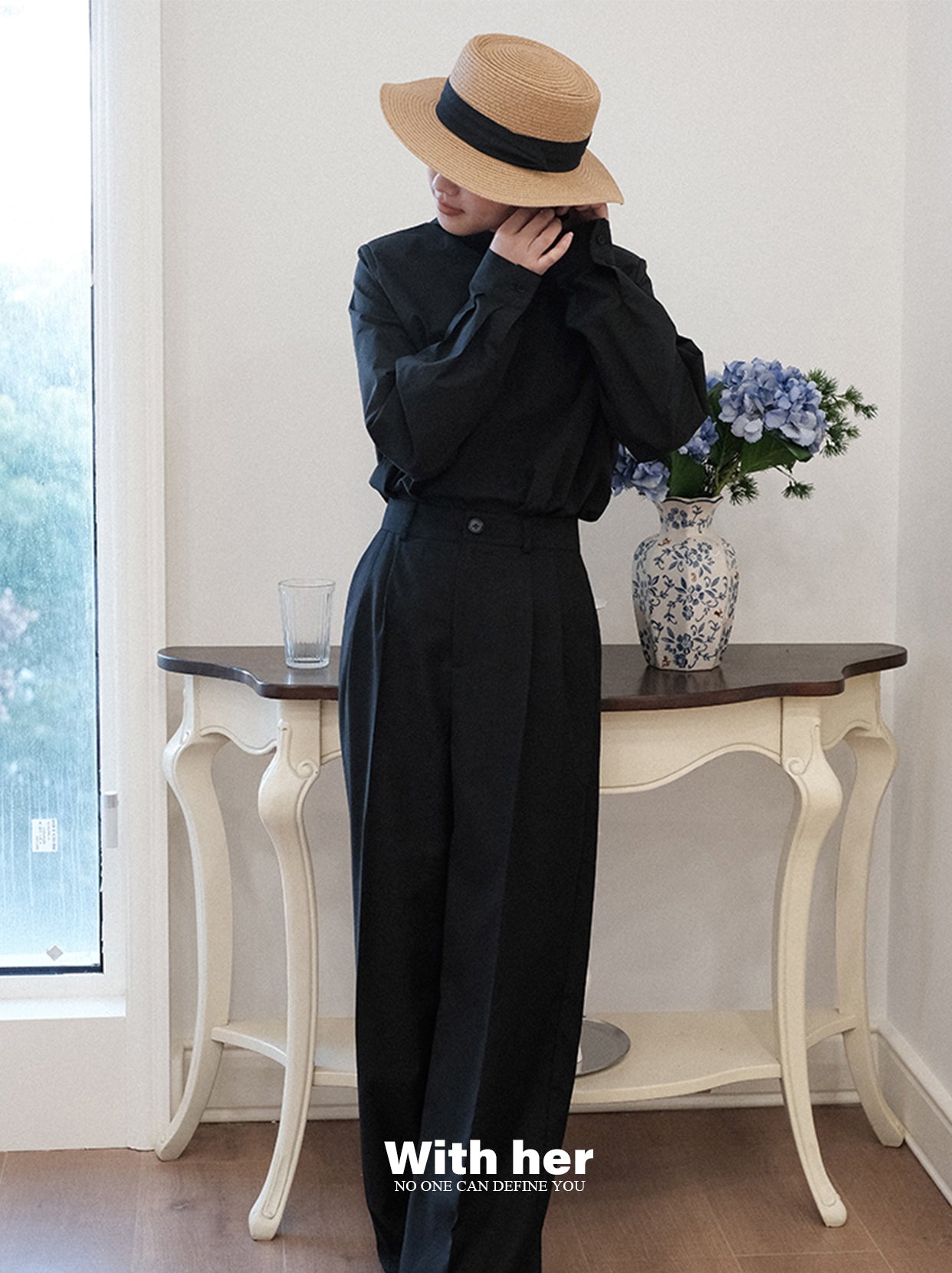 Half Turtleneck Blouse