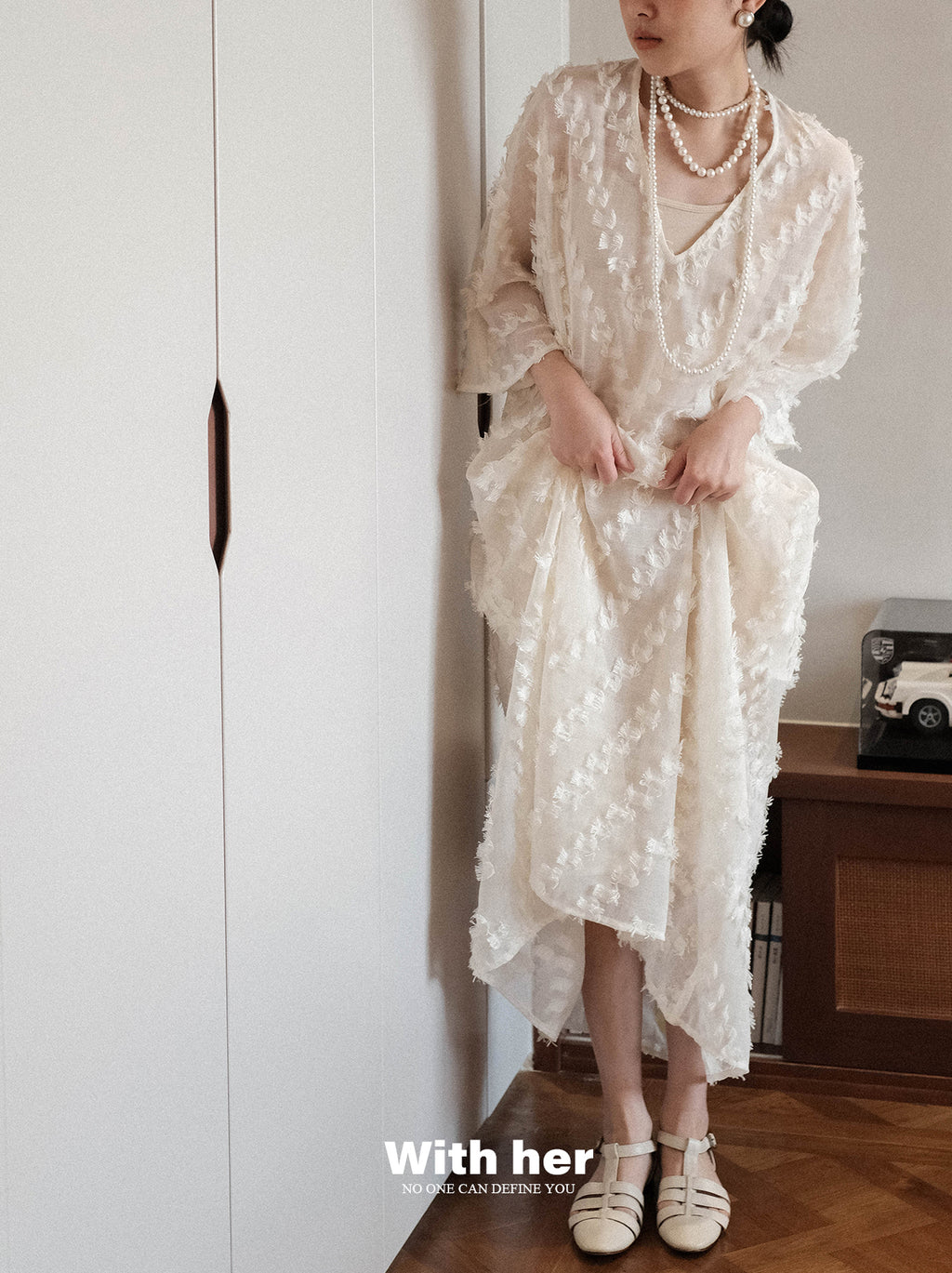 Original V-neck Tassel Dress
