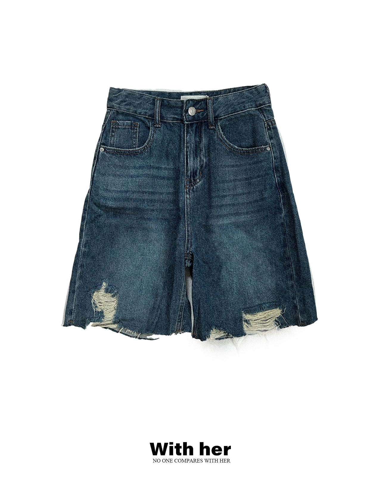 Deep Blue Lyocell Denim Pants